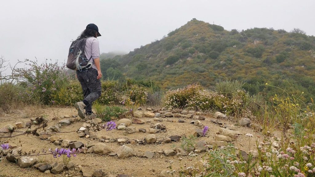 walking around the labyrinth