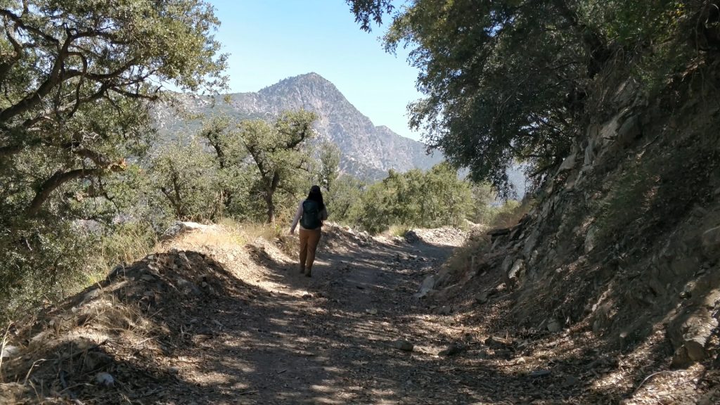 descending Josephine Peak
