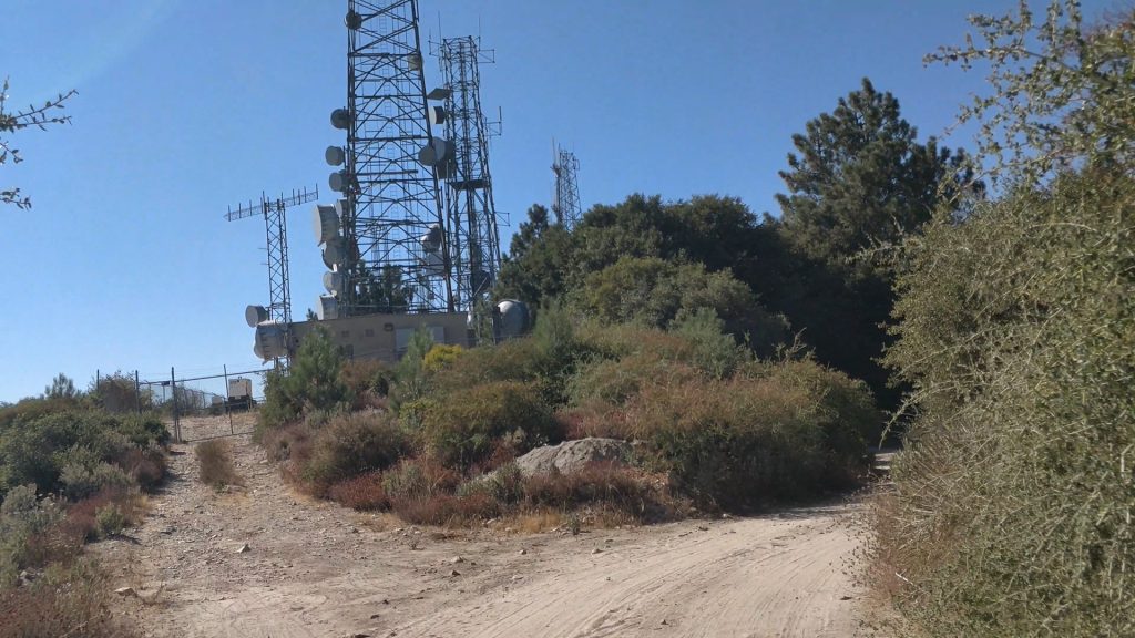 antennas on top of Mount Lukens
