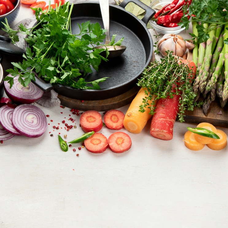 picture of various vegetables on a table