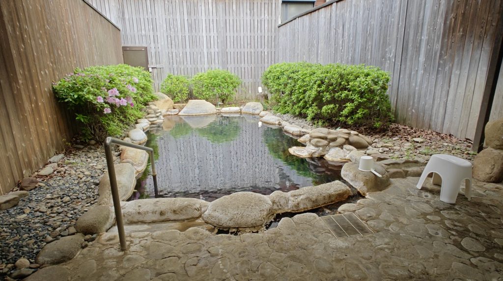 Private Onsen at Watarase Onsen Hotel