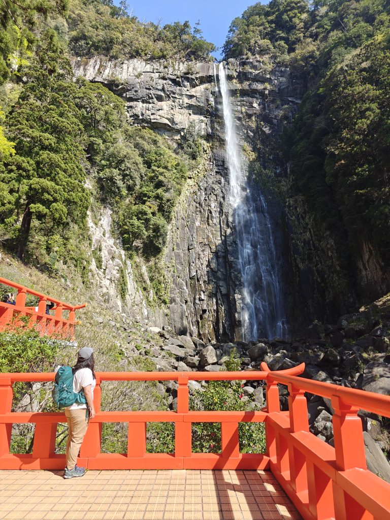 looking at Nachi Falls
