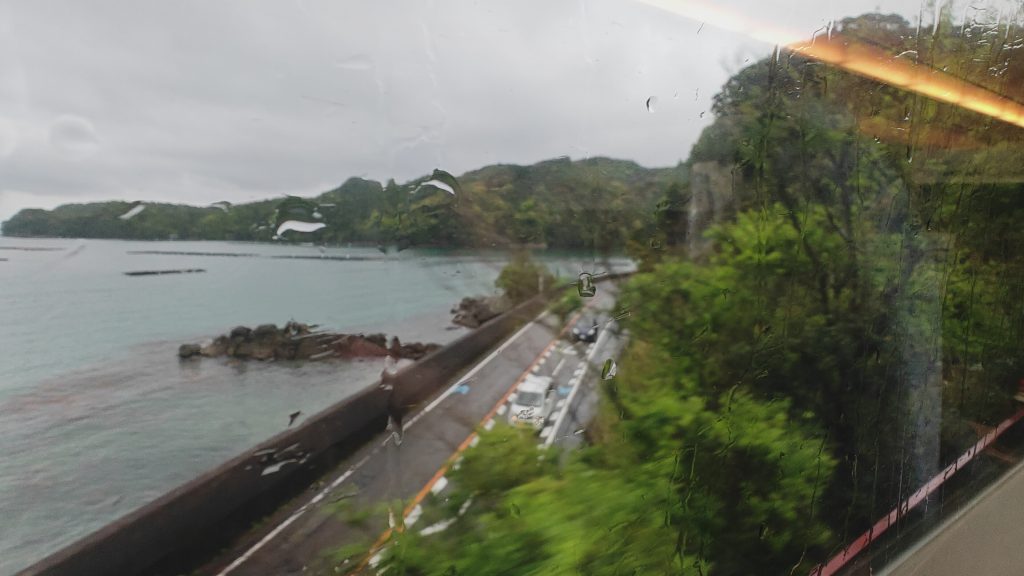 looking out from my train window